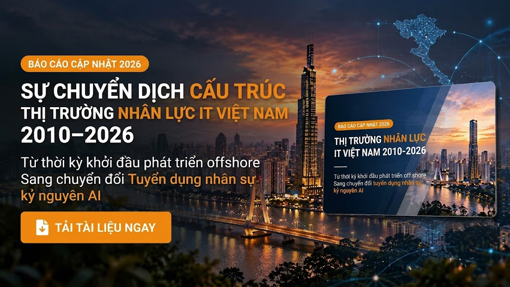 Trang bìa báo cáo thị trường nhân sự IT Việt Nam